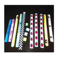 High Visibility Pvc Fleece Backing logo Reflective Slap Wrist Strap Bracelet Reflex Snap Wrap Safety Armband Reflector Arm Band