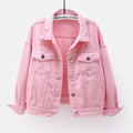 Factory Customized Button Plus Size Casual Women's Denim Jacket 4XL 11 Colors Plain Design Wholesale 2023