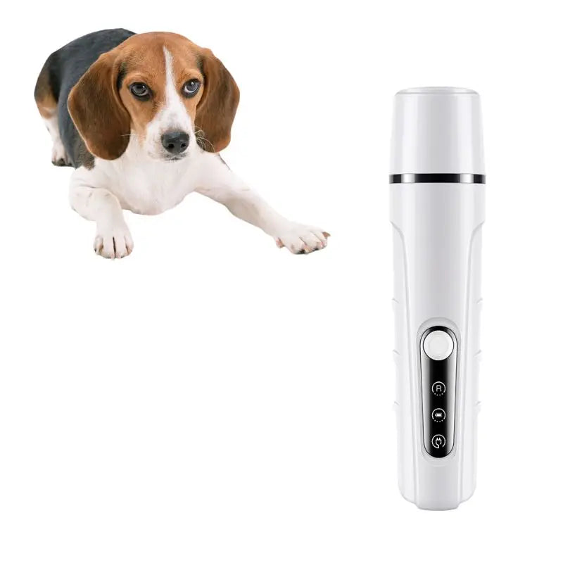 USMILEPET Electric Animal Manicure Pet Grooming Tool LED Light Dog Nail Grinder Clipper with Battery for Dogs