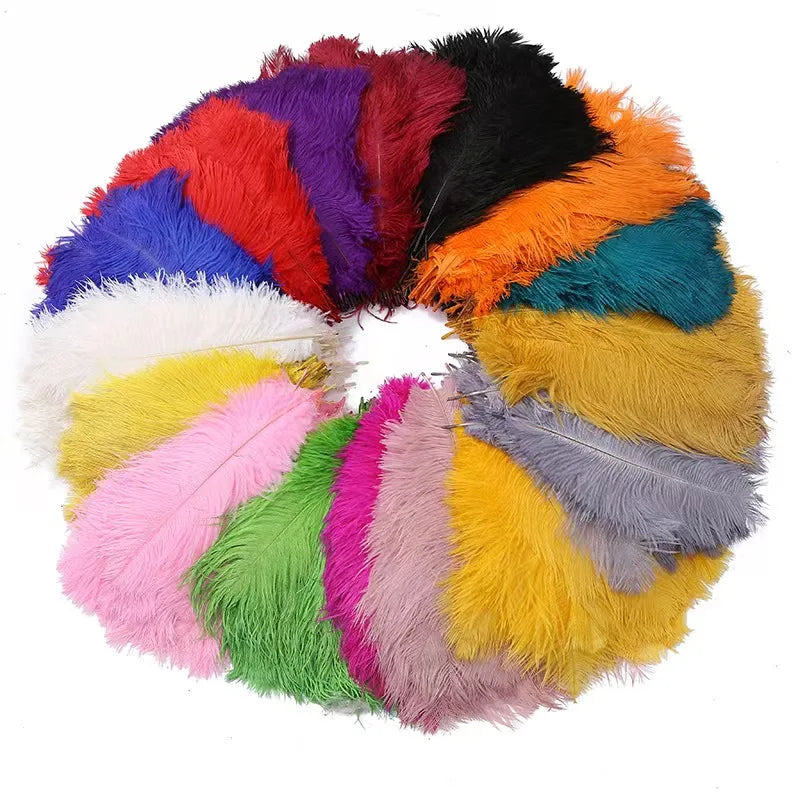 30-35cm Dyed Ostrich Feathers/Plumes for Carnival Wedding Decoration/Party Tent Use