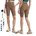 Xsunwing Women High Waist Tummy Control Butt Lifting Shorts Para Mujer Workout Sports Yoga Gym Fitness Sweat Nylon Biker Shorts