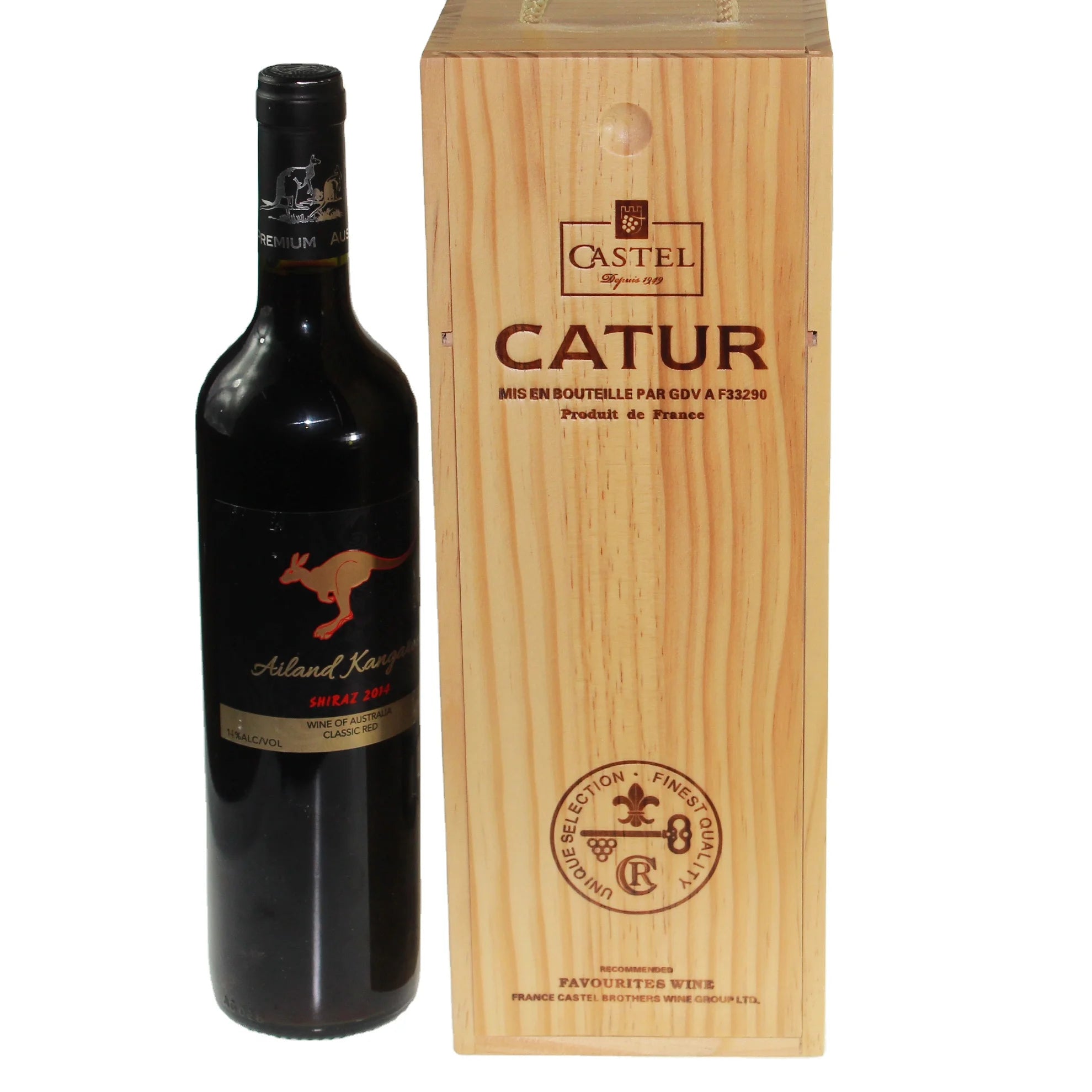Single Pine Wood Wine Packaging Boxes Wine Gift Box Wood for Single