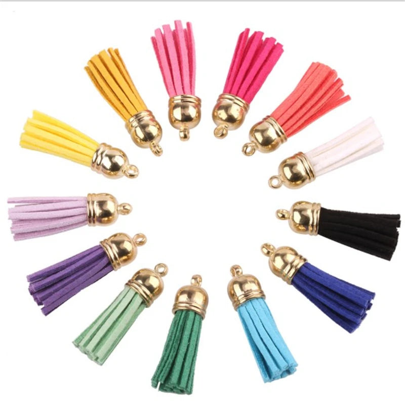 Manufacturer Spot 3cm PU Leather Korean Velvet Mobile Phone Pendant Automobile Pendant Tassel