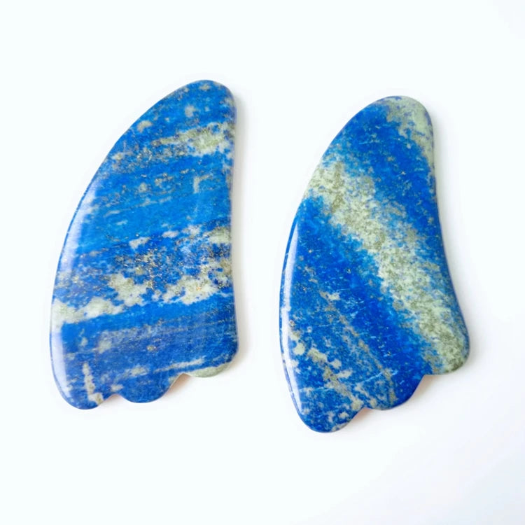 DIY Lapis Lazuli Guasha Massage Tool Face Quartz Heart Gua Sha Gua Sha Agate Board