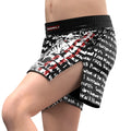 RISEPECT Brand Thailand tiger zebra Print Martial Arts Wear Mid Thigh Cut Retro Mma Navy Shorts Training Shorts