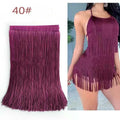 Diy Clothes Accessories 30cm Single Line Polyester Lace Trims Sewing Knitted Latin Dance Costume Tassel Fringe Lace Fabric
