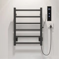 Hotel Electric Heated Bathroom Towel Rack with Temperature Control Timing Towel Radiator Electric Towel Rail Heater