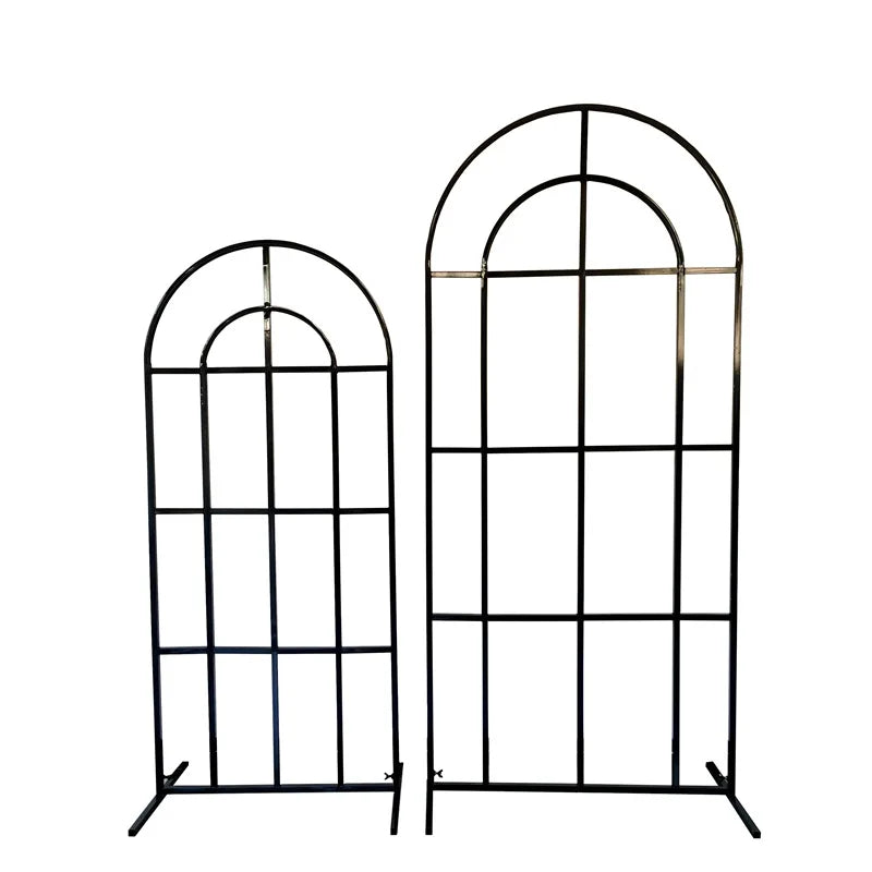 Geometric Gold Iron Box Backdrop Arch Stand Metal Prop Balloons for Party and Wedding Use