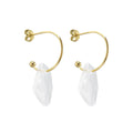 Stainless Steel White Transparent Cubic Zircon Jewelry Earrings