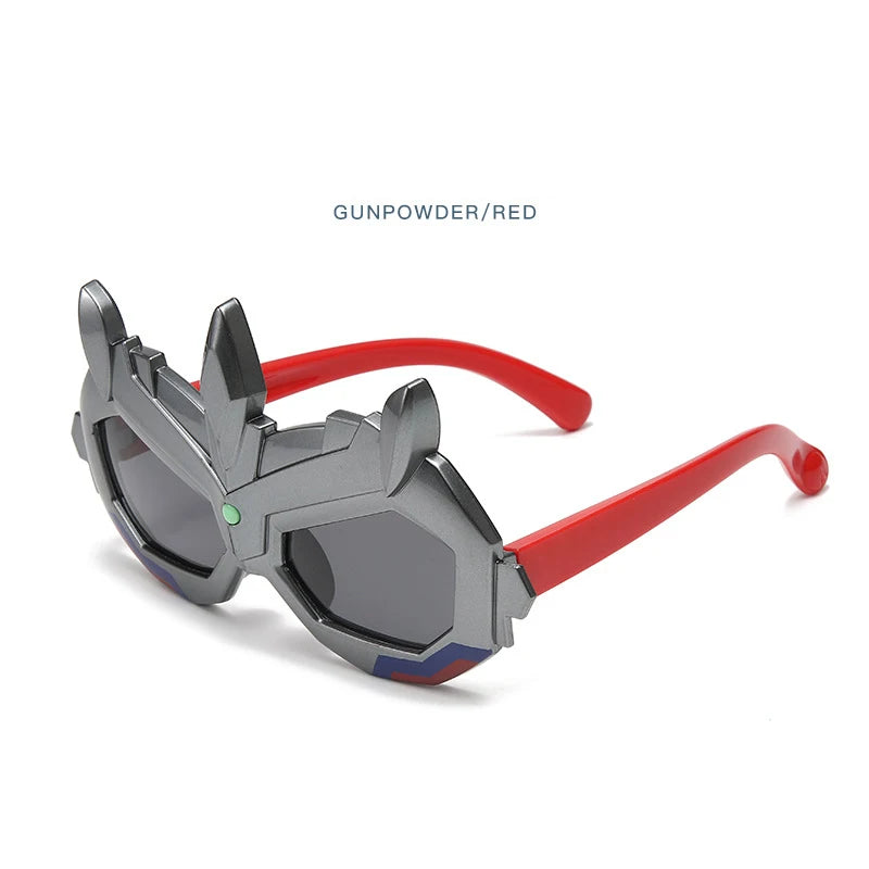 New Children's Fashion Cartoon Sunglasses Boy Anti-ultraviolet Ultraman Sunglasses Cartoon Glasses Wholesale