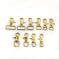 For Deepeel BD271 Solid Brass Buckle Copper Keychain Bag Strap Dog Collar Clip Lobster Clasp Snap Hook Handbag Accessories