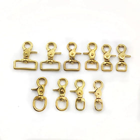 For Deepeel BD271 Solid Brass Buckle Copper Keychain Bag Strap Dog Collar Clip Lobster Clasp Snap Hook Handbag Accessories