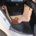 Pet Car Safety Seat Cover with Pocket PVC Waterproof Washable Dog Cat Hanging Bag Car Cushion