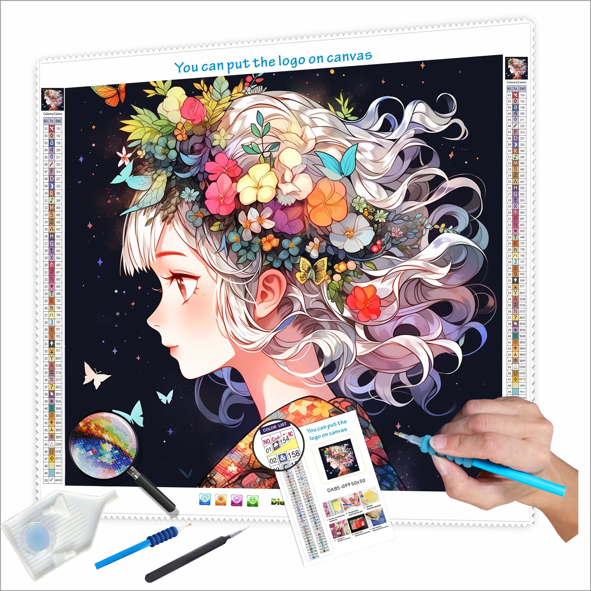 N-2115 Custom DIY Diamond Painting Modern Style Drill Printed Portrait Special Shaped Crystal Home Decorative Art