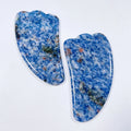 Huiying Wholesale Natural Stone Claw Shape Guasha Facial Tool Blue Spot Stone Scrapers Face Massage