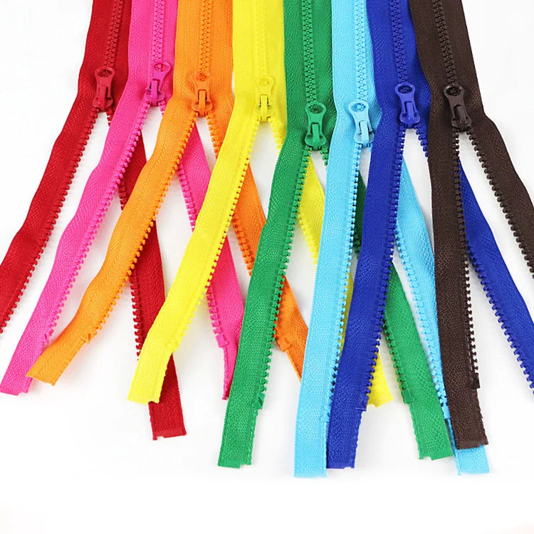 Wholesale 5# Resin Zipper Stock Rough Teeth Open-end Down Jacket Clothing Accessories Two-way Separator Resin Teeth Zipper