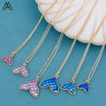 Wholesale Little Mermaid Shell Pendant Necklace for Girls Gold Plated Box Chain for Parties and Weddings Fashion Jewelry