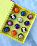 Large Eco-Friendly Biodegradable Chocolate Gift Boxes with Magnetic Closure UV Printing Clear Plastic Liner Custom Tray Inserts