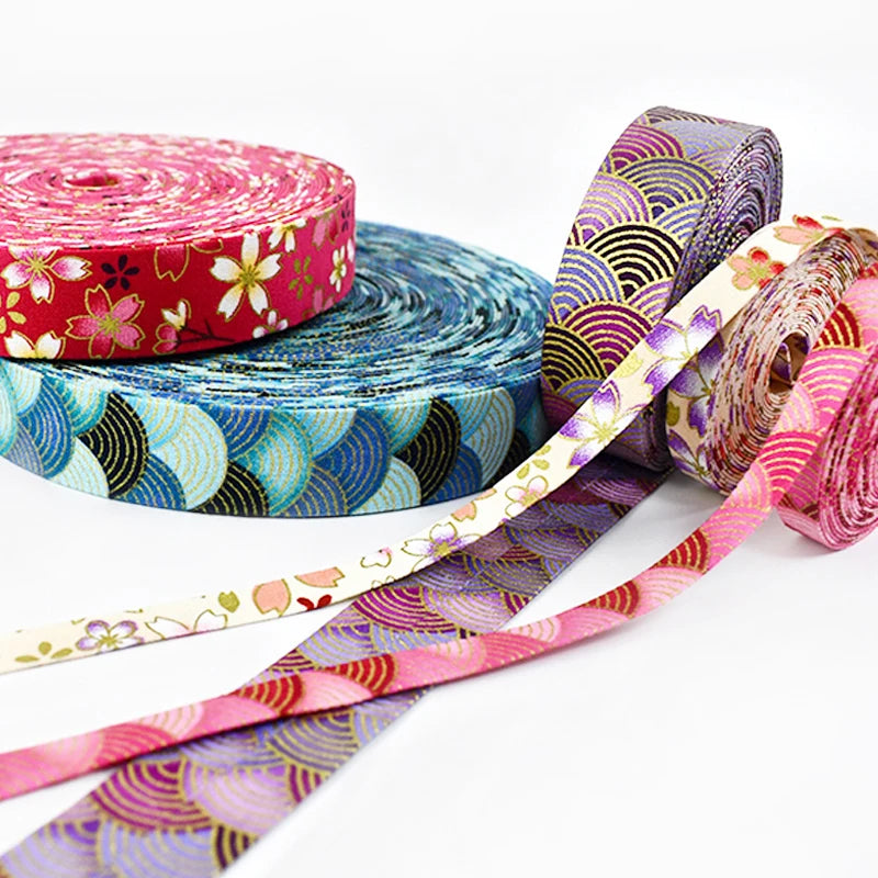 Deepel RD804 1cm 2.5cm Webbing Clothing Accessories Colored Ribbon for Printed Nylon Patterned Webbing Strap