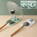 Multifunction Ladle Spoon Rest Holder Utensil Organizer Spatula Holder Racks Pot Lid Storage Pad Kitchen Storage Shelf Plastic