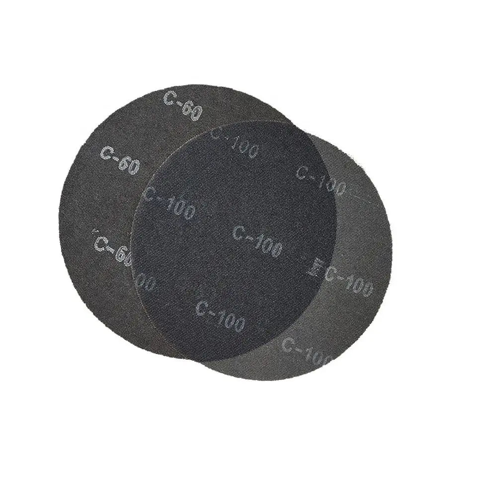 High Hardness 5\" Silicon Carbide Abrasive Screen Mesh Sanding Disc Durable 1mm Thickness with Hook and Loop OEM Customizable