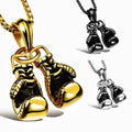 2025 Personalized Gold Plated Sports Boxing Pendant Necklace Mens Necklace Stainless Steel for Gift