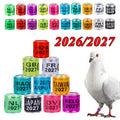 8 mm Multi-color Pigeon Foot Ring Digital Training Rings Bird Parrot Racing Rings