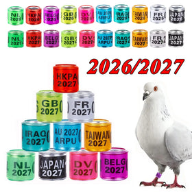 8 mm Multi-color Pigeon Foot Ring Digital Training Rings Bird Parrot Racing Rings