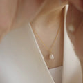 Dainty 18K Gold Plated Stainless Steel Chain Necklace Fashion Jewelry Mama Pearl Pendants for Necklace