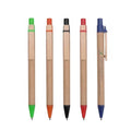 Hot Selling Eco-Friendly Ball Point Logo Pen Paper Material with Wooden Clip