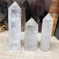 New Arrivals Big Size Crystals Wand Point Natural White clear Quartz Tower for Sale