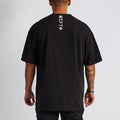 Muscle Men Cotton Short Sleeve V Neck T Shirt New Male T-shirt Gym Tee Tops Summer Fashion Loose Casual Men Shirt Clothes