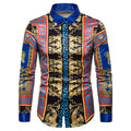 2024 Men's Long Sleeve Printed Casual Shirt Hawaii Beach Hip Hop Harajuku Southeast Asian Style Shirts Mens Summer Shirts