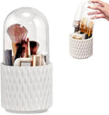 Hot Sale 360 Degree Rotatable Makeup Brush Holder Organizer With Clear Lid Cosmetic Nail Brushes Storage for Nail Brush
