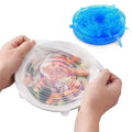 ONEQUAN ONEQUAN 6 Sizes Silicone Storage Cover Reusable Food Covers Silicone Stretch Lid for All Containers