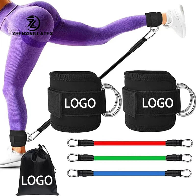 Ankle Resistance Bands for Working Out with Leg Butt Training Hip Gluteus Training Exercises Ankle Strap with Exercise Bands