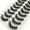 New 10 Pairs 3D Faux Mink Hair Luxury Handmade False Eyelashes Natural Messy Crisscross Wispy for Lashes Extension 25-30