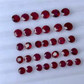 Lab Grown Ruby Wholesale Loose Gemstone Grc Certified Round Shape Synthetic Gemstones Lab Grown Ruby