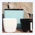 Eco-Friendly Plastic Medium Square Planters Sets Indoor/Outdoor Modern Decorative Planter Pot for Green Plant Home Garden
