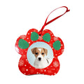 Sublimation Blank Dog Tags White Blank Pot Shape Craft Ornament Keychain  Double Sided Sublimation Pet MDF Heat Transfer Pet Tag