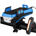 IRONDOENKY Four in One Bicycle Lights Cycling Lights Horn Power Bank Mountain Bike Headlights