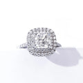 Tianyu Handmade 925 Silver Jewelry Wholesale Radiant Cut Moissanite Diamond 18K Gold Plated Engagement Wedding Women Ring