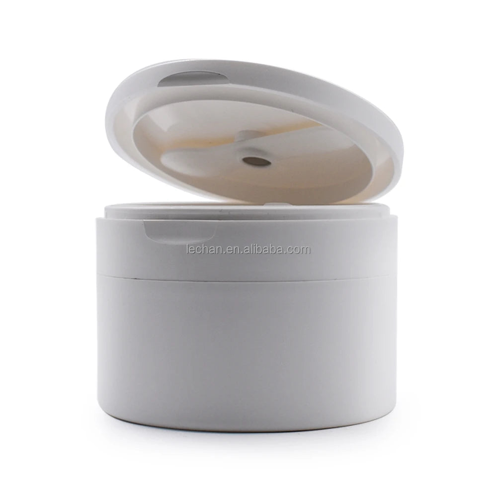 Empty Double Wall Cosmetic Jar 100ml 150g White Plastic Pot with Lid for Creams and Lotions