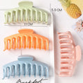 Korean Style 11 cm Candy Color Hair Claw Daily Life Bright Plastic Claw Clip