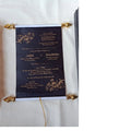 Wholesale Plastic Scroll Rods for Invitations Gold Silver Metallic Finish Scroll Sticks with Removable Knobs for DIY Cards