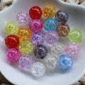 Wholesale Transparent Crack Acryilc Bead Crackle Beads for Pens Making Jewelry Making DIY Craft Filling 6/8/10/12/14/16/18/20mm