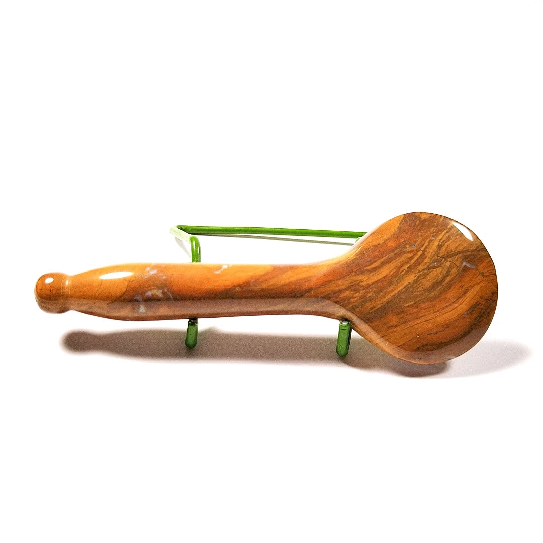 HY Facial spoon slimming massager jade mookaite jasper gua sha natural jade facial massager