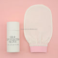 New Arrival LOW MOQ Bamboo Silk Exfoliating Gloves Custom Logo for Face and Body Remove Dead Skin Tan Exfoliating Mitt