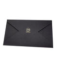 Custom Printed Foil Stamping Black Cardboard Kraft Paper Envelope Gift Invitation Card Voucher Holder