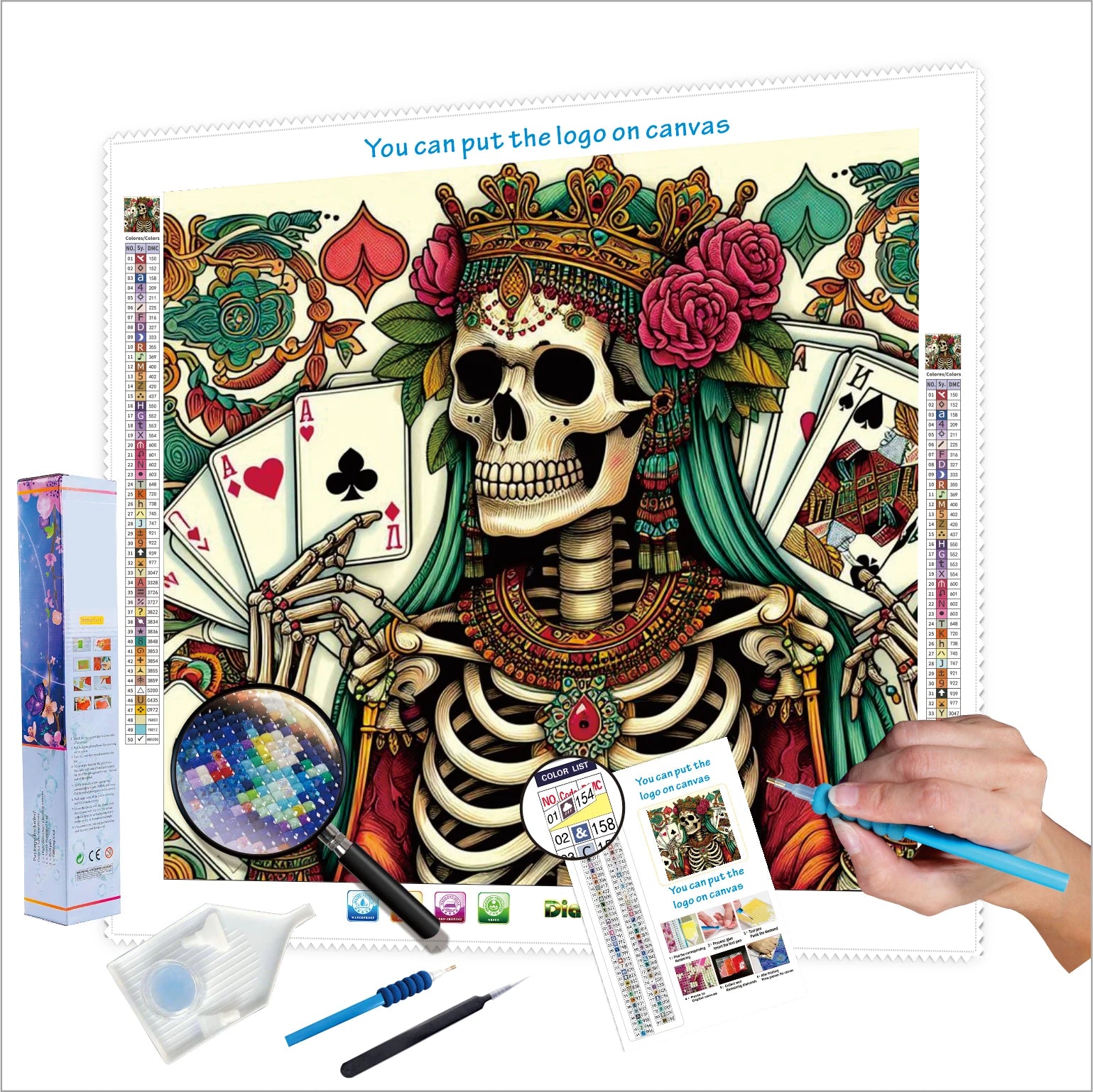 N-671 Diy Diamond Painting  Lint Canvas square Crystal Drills Scratch Painting Scenery Diamond Painting Kits